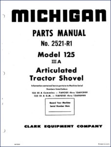 michigan 125 iii a parts catalog, michigan parts catalog, michigan 125