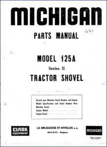 michigan 125a parts catalog, michigan parts catalog, michigan 125a