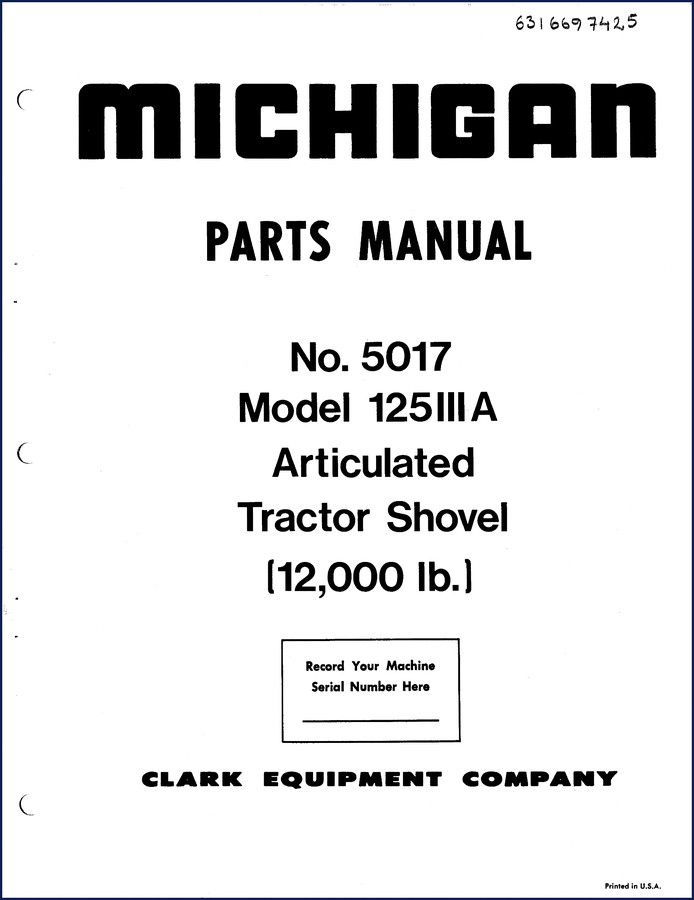 michigan 125iiia parts catalog, michigan parts catalog, michigan 125iiia