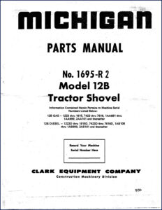 michigan 12b gas & 12b diesel parts catalog, michigan parts catalog, michigan 12b