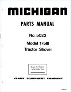 michigan 175iii parts catalog, michigan parts catalog, michigan 175iii