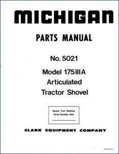michigan 175iiià parts catalog, michigan parts catalog, michigan 175iiià