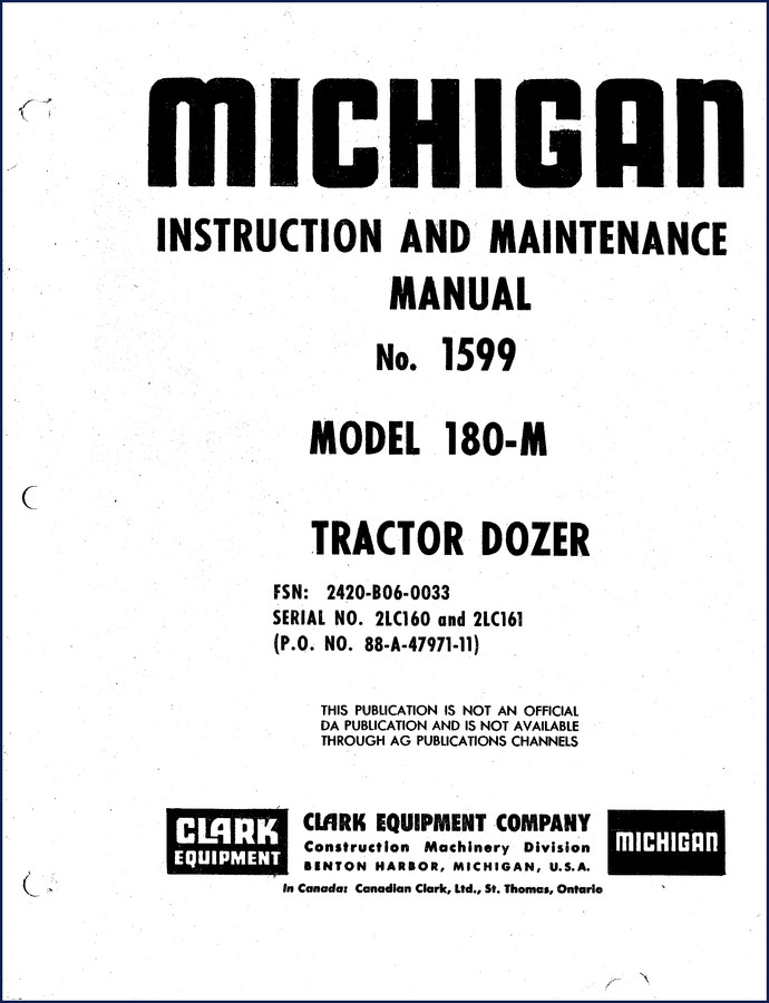 michigan 180, michigan manual