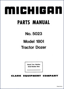 michigan 1801 parts catalog, michigan parts catalog, michigan 1801