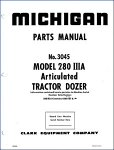 michigan 280 iii a 1966 parts catalog, michigan parts catalog, michigan 280