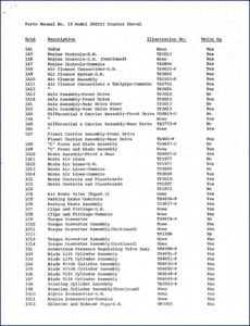 michigan 280 iii parts catalog, michigan parts catalog, michigan 280