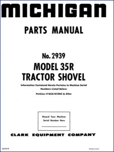 michigan 35r 1966 parts catalog, michigan parts catalog, michigan 35r