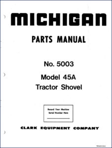 michigan 45a parts catalog, michigan parts catalog, michigan 45a