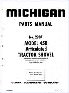 michigan 45b parts catalog, michigan parts catalog, michigan 45b