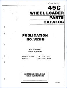 michigan 45c 1990 parts catalog, michigan parts catalog, michigan 45c
