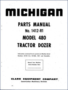 michigan 480 parts catalog, michigan parts catalog, michigan 480