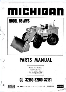 michigan 55 aws parts catalog, michigan parts catalog, michigan 55