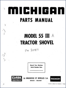 michigan 55 iii 1993 parts catalog, michigan parts catalog, michigan 55