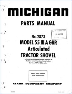michigan 55 iiia grr 1973 parts catalog, michigan parts catalog, michigan 55