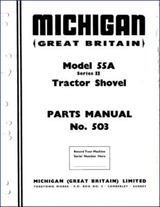 michigan 55a parts catalog, michigan parts catalog, michigan 55a