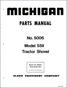 michigan 55ii parts catalog, michigan parts catalog, michigan 55ii