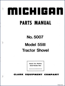 michigan 55iii parts catalog, michigan parts catalog, michigan 55iii