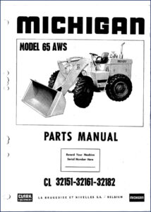 michigan 65 aws parts catalog, michigan parts catalog, michigan 65
