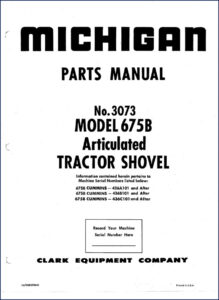 michigan 675b 1966 parts catalog, michigan parts catalog, michigan 675b