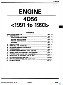 mitsubishi 4d56 1995 workshop manual, mitsubishi workshop manual, mitsubishi 4d56