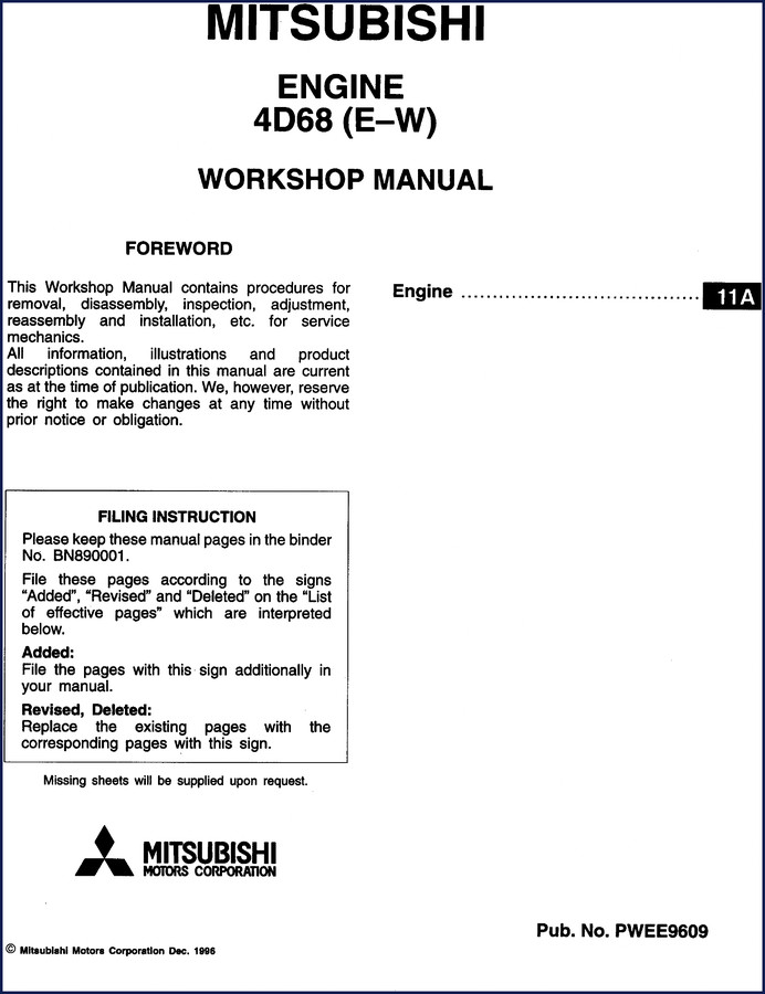 mitsubishi 4d68 1996 workshop manual, mitsubishi workshop manual, mitsubishi 4d68