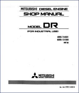 mitsubishi 4dr5, 6dr5 1983 workshop manual, mitsubishi workshop manual, mitsubishi 4dr5,
