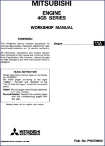 mitsubishi 4g5 1990 workshop manual, mitsubishi workshop manual, mitsubishi 4g5