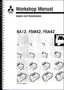 mitsubishi 6a12, f5m42, f5a42 1998 workshop manual, mitsubishi workshop manual, mitsubishi 6a12,