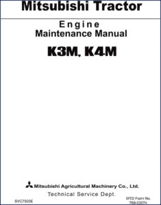 mitsubishi k3m, k4m service manual, mitsubishi service manual, mitsubishi k3m,
