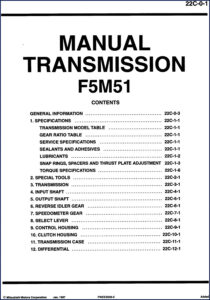 mitsubishi motors f5m51 1997 service manual, mitsubishi motors service manual, mitsubishi motors motors