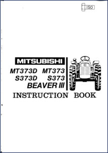 mitsubishi mt373d mt373 s373d s373 beaver iii operators, mitsubishi manual, mitsubishi mt373d