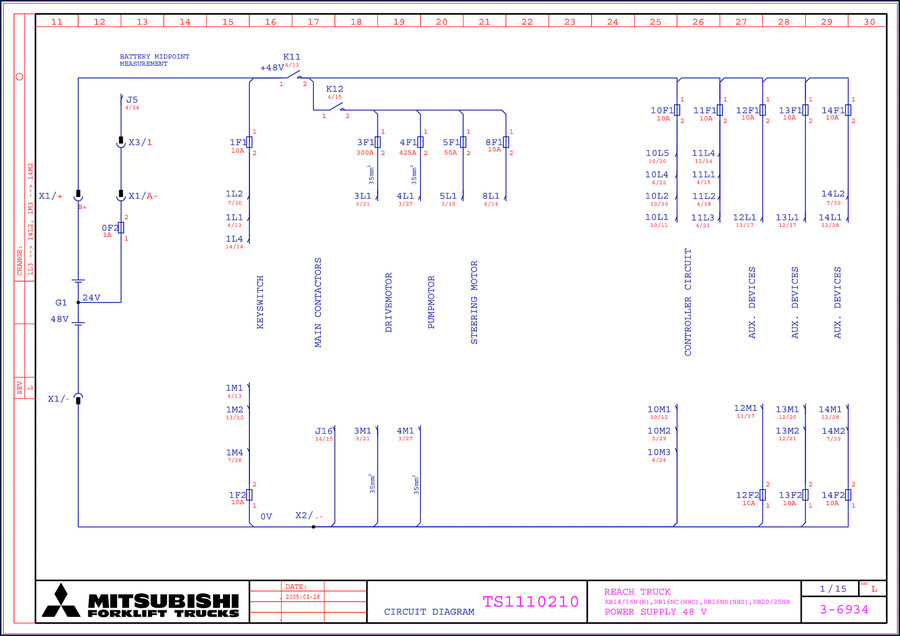 mitsubishi rb14n rb16n rb16nh rb16nc rb20nh 2005 wiring, mitsubishi wiring diagram, mitsubishi rb14n