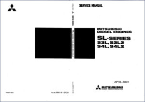 mitsubishi s3l, s3l2, s4l, s4l2 2001 service manual, mitsubishi service manual, mitsubishi s3l,