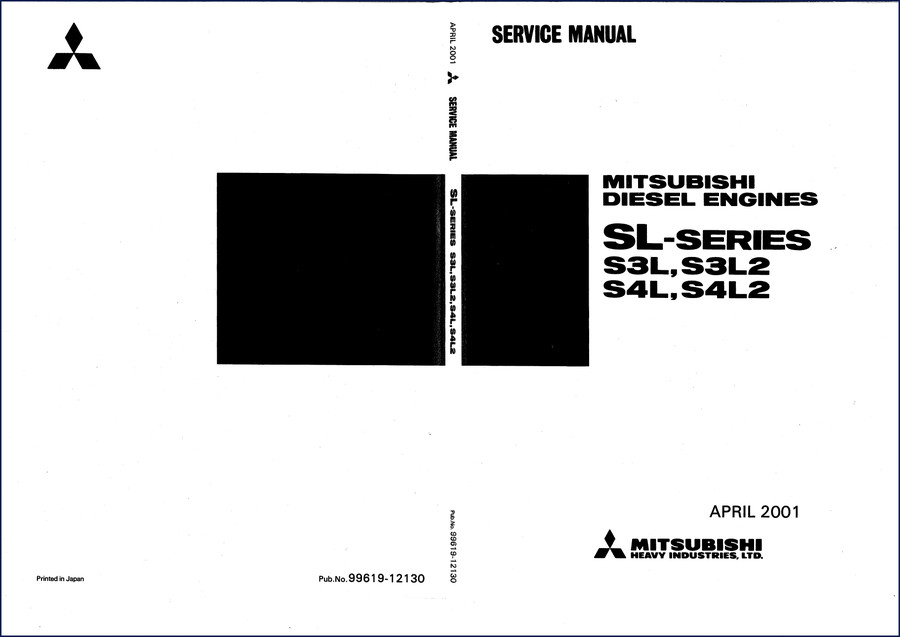 mitsubishi s3l, s3l2, s4l, s4l2 2001 service manual, mitsubishi service manual, mitsubishi s3l,