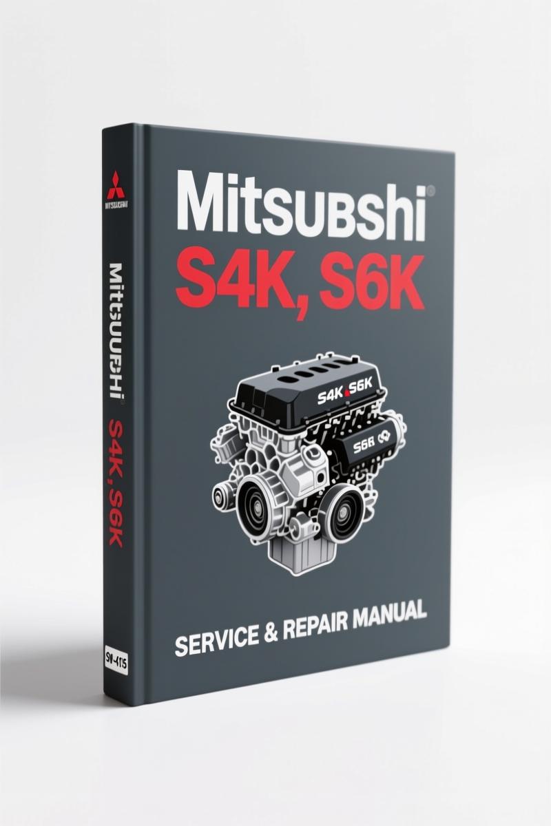 mitsubishi s4k, s6k service manual, mitsubishi service manual, mitsubishi s4k,