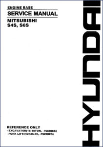mitsubishi s4s s6s service manual, mitsubishi service manual, mitsubishi s4s