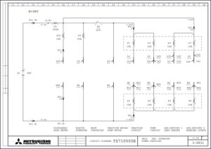 mitsubishi ts71000e electrical schematic, mitsubishi manual, mitsubishi ts71000e