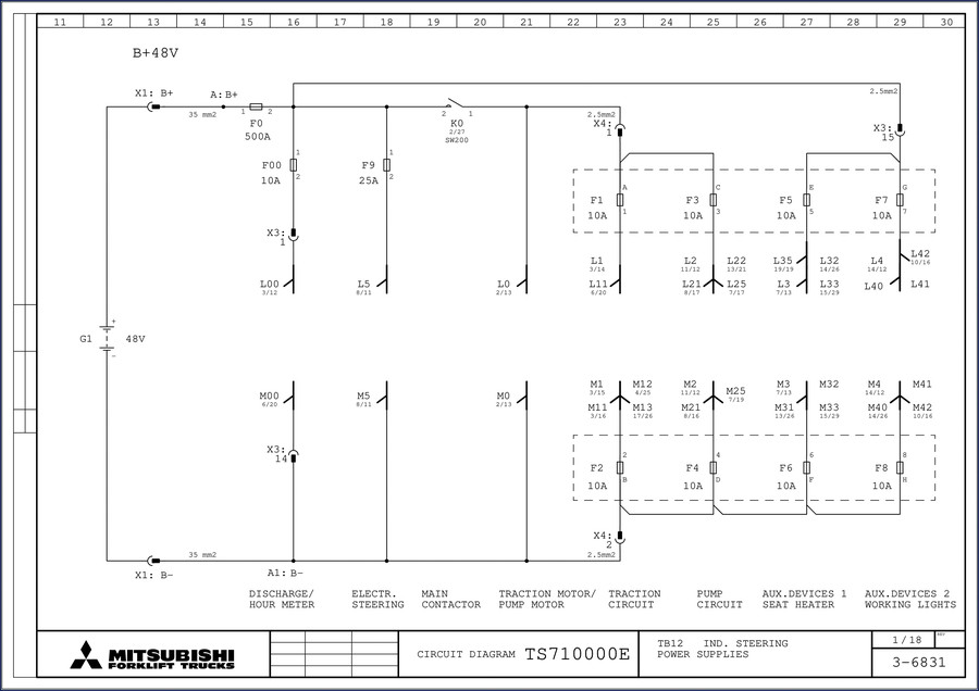 mitsubishi ts71000e electrical schematic, mitsubishi manual, mitsubishi ts71000e