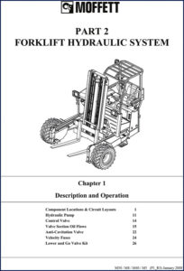 moffett m50, m40, m8, m5 2008 hydraulic schematic, moffett manual, moffett m50,