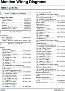 mondeo mondeo 2003 wiring diagram factory manual 1220, mondeo wiring diagram, mondeo mondeo
