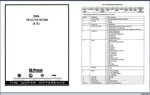 mopar magnum, 300c, 300 2005 parts catalog, mopar parts catalog, mopar magnum,