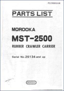 morooka mst, morooka manual