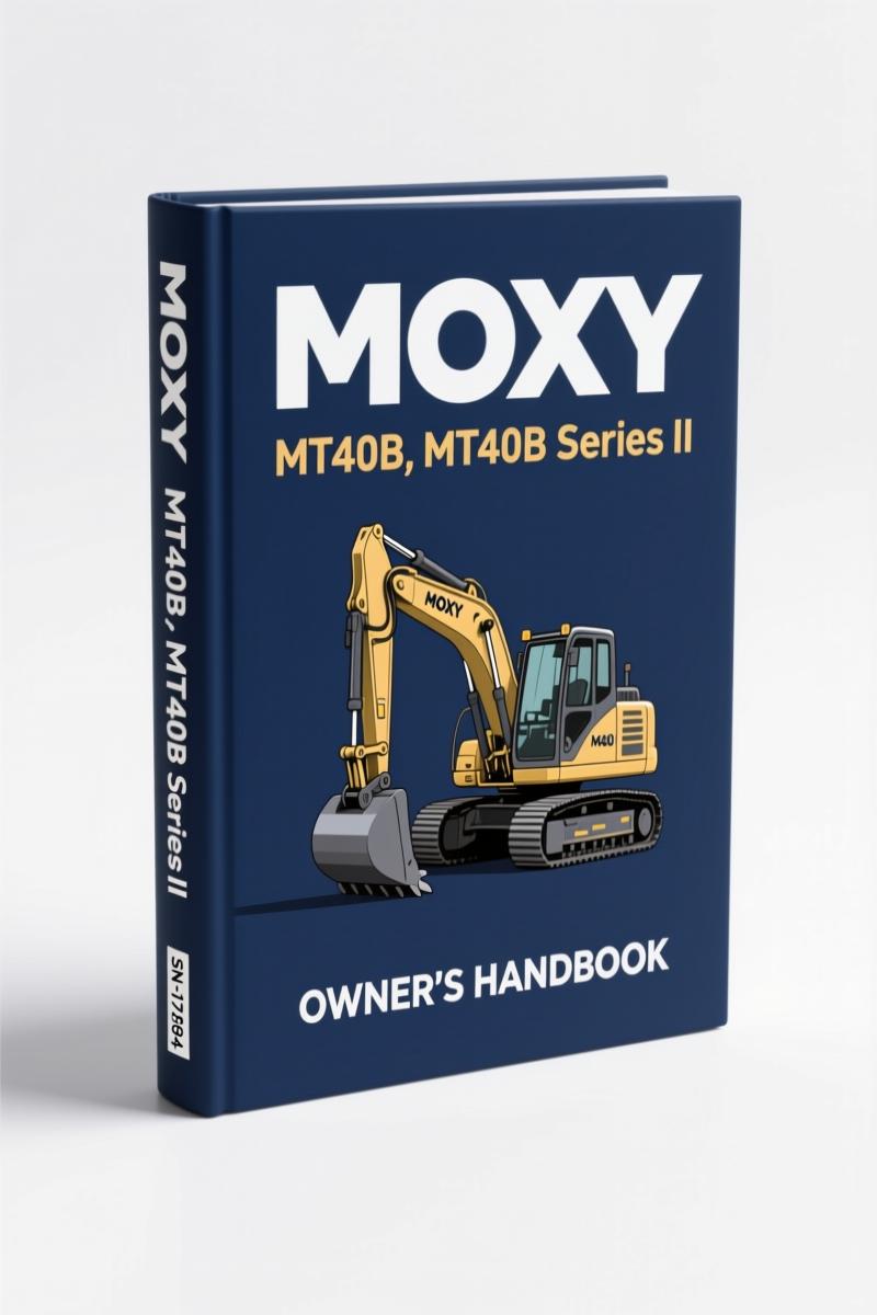 moxy mt40b, mt40b series ii 2003 operators manual, moxy manual, moxy mt40b,