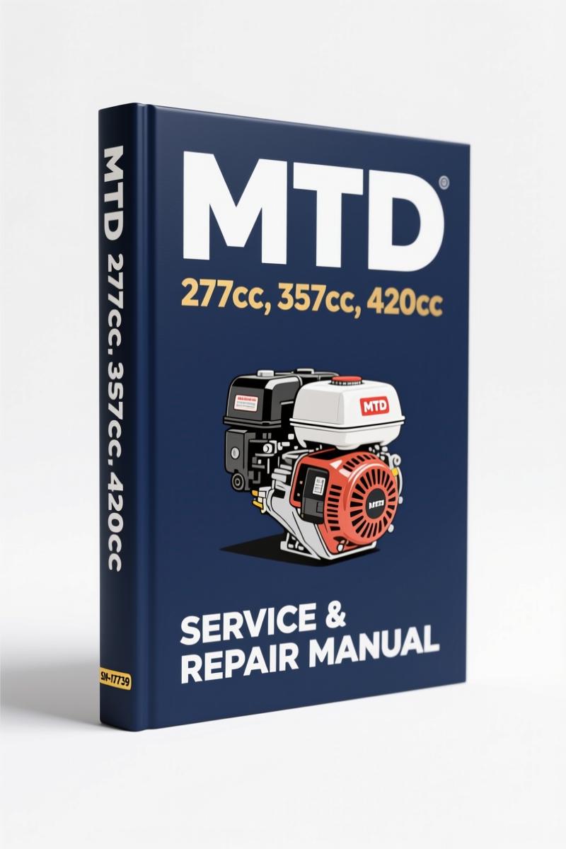 mtd 277cc, 357cc, 420cc 2010 repair manual, mtd repair manual, mtd 277cc,