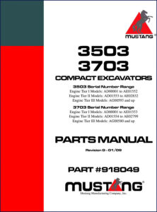 mustang 3503, 3703 2009 parts catalog factory oem, mustang parts catalog, mustang 3503,