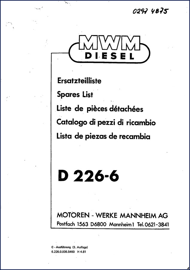 mwm d 226, mwm manual, mwm d