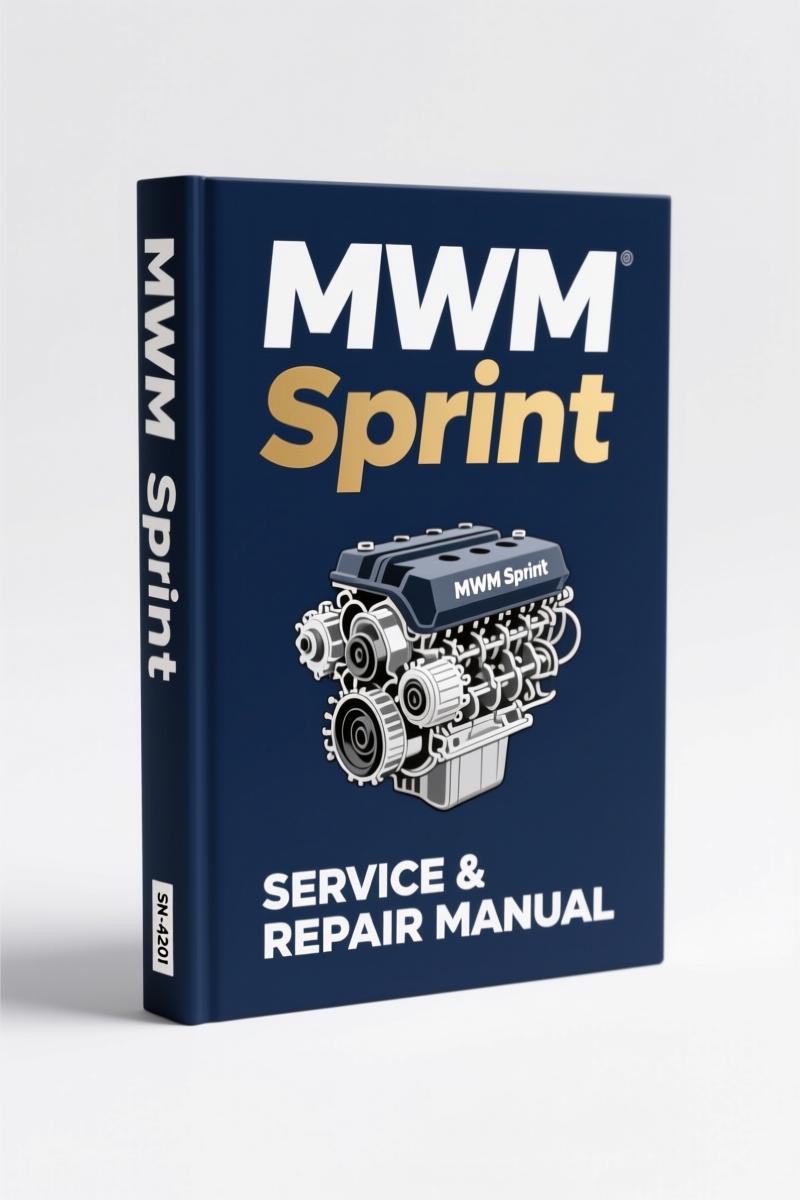 MWM Sprint Training Manual cover - 59-page factory document for diesel engine rebuild