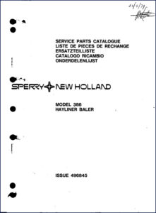 new holland 386 1979 parts catalog, new holland parts catalog, new holland holland