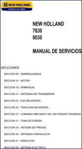 new holland 7630, 8030 service manual, new holland service manual, new holland holland