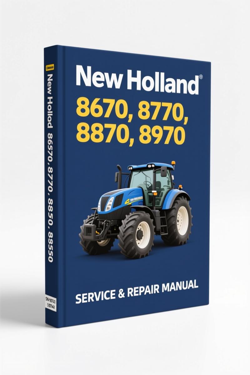 new holland 8670 8770 8870 8970 service manual, new holland service manual, new holland holland